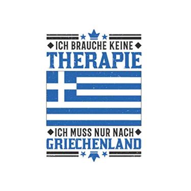 Imagem de Griechenland Notizbuch: Griechenland Therapie Urlaub Rhodos Kreta Reise / 6x9 Zoll / 120 linierte Seiten Seiten