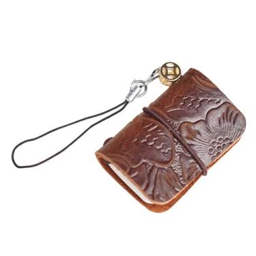 Imagem de Cadernos pequenos, tamanho de bolso para notebook pequeno | Diário de caderno pequeno 64 páginas | Caderno de bolso leve portátil de couro para reuniões de anotações