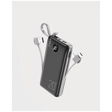 Imagem de Carregador Portátil (Power Bank) Carregamento Rápido Turbo 20000mAh Compatível Com iPhone, Samsung, Motorola, Nokia, Asus e Xiaomi Power Bank 3 em1 (COR SORTIDA)