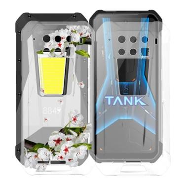 Imagem de KJYFOANI Capa de telefone para Unihertz 8849 Tank 3 (17.2 cm), capa protetora de TPU de silicone macio transparente, à prova de choque, antiqueda, ultrafina para Unihertz 8849 Tank 3 - [2 peças]