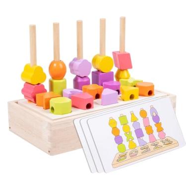 Imagem de Atividades de demência para idosos, produtos de madeira fáceis de Alzheimer para idosos, jogos de memória colorida para adultos, brinquedos sensoriais fidget busy board Fidget Gadgets presente para