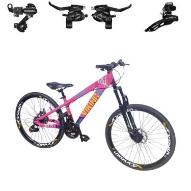 Imagem de Bicicleta 26 VikingX Tuff25 21v Cambios e Trocadores Freeride Disco Mecânico Pneu Slick 1.50-Unissex