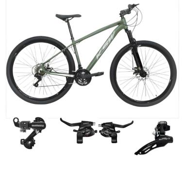 Imagem de Bicicleta Ksw Xlt Aro 29 24v Mtb Quadro Aluminio Shimano trocador indexado Suspensão 80mm-Unissex