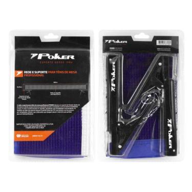 Imagem de Rede e Suporte para Tênis de Mesa Profissional 09142 - Poker, Preto