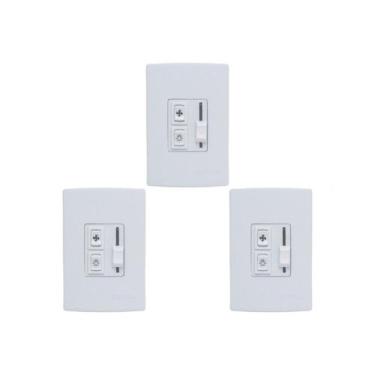 Imagem de Kit C/3 - Qualitronix Controle Vent/Lamp Emb.Desliz-Qv36