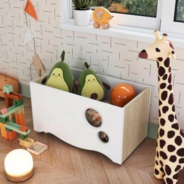 Imagem de Caixa Organizadora de Brinquedos 68cm com 4 Rodízios - Completa QI, Ca