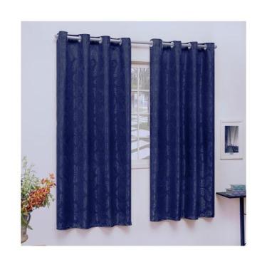 Imagem de Cortina Jacquard Jacar Semi Blackout Varão 4m para Sala Quarto Escritó