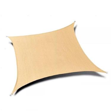 Imagem de Tela Sombreamento Toldo Garagem Quadrada Areia 3,6x3,6 Mts - Têxtil Sa
