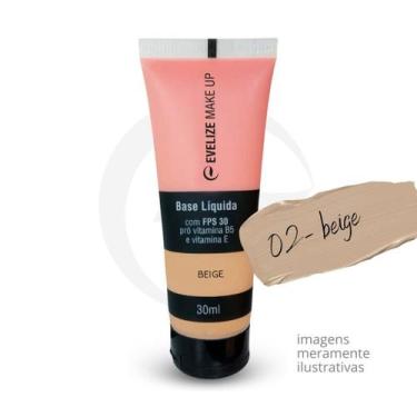 Imagem de Base Líquida com FPS 30, Pró Vitamina B5 e Vitamina E 30ml  Evelize, B