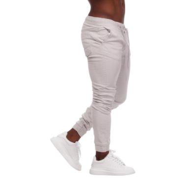 Imagem de Calça Jogger Masculina Jeans ou Sarja Slim Fit Confortável - Mitchelgu