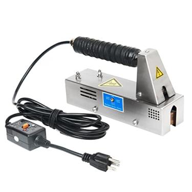 Imagem de Selador De Saco Rotativo Manual Contínuo De Aço Inoxidável Portátil Com Aquecimento Direto Selador Manual Para Saco Industrial, Saco De Cimento