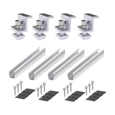 Imagem de IEUDNS Painel solar U Suportes de montagem Suporte de suporte Premium com Stand Stand Professional Stand para trailers RVS Walls Boats Yachts, 4 Pcs