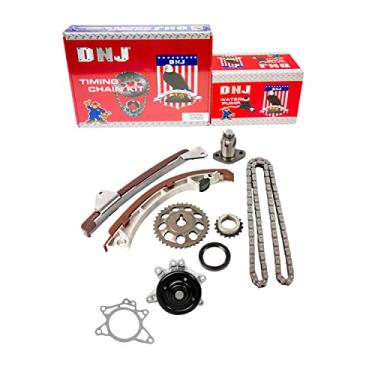 Imagem de DNJ Kit de corrente de distribuição TK951WP para Chevrolet 1998-2008, Pontiac, Toyota Celica, Corolla, Matrix 1.8L L4 16V DOHC 1794cc