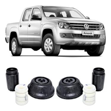 Imagem de PAR KIT COXIM BATENTE COIFA AMORTECEDOR DIANTEIRO AMA ROK 2010 A 2020