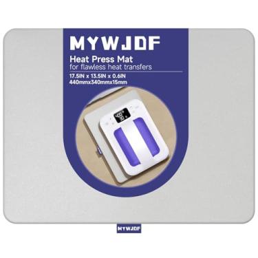 Imagem de Tapete de prensa a quente Tapete de prensa fácil: tapete de prensa térmica para prensa térmica, tapetes de engomar de dois lados para transferência de isolamento de artesanato, máquina de prensa