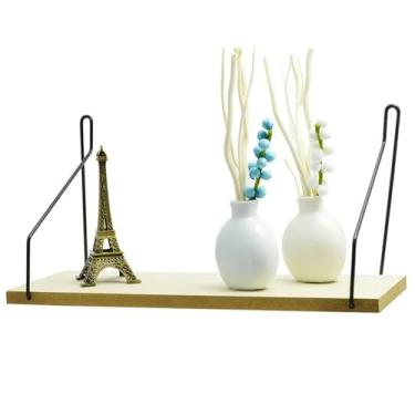 Imagem de Prateleira Decorativa Nicho em MDF e Ferro 12x30cm (P | 30x12cm)