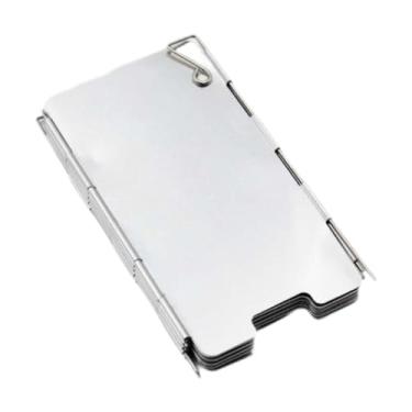 Imagem de Deevoka Fogão de acampamento para o pára - de fogão ao ar livre para pára - dobrável Bloqueador de escudo do vento protetor de vento para