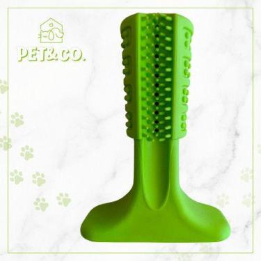 Imagem de Mordedor Escova de Dentes para Cachorro Interativo para Creme Dental e