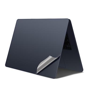 Imagem de Adesivo 4 em 1 de vinil fino 3M tamanho completo para descanso da palma da mão compatível com MacBook Pro/Pro Max 16 polegadas M2 M3 M4 (modelo: A2485/A2780/A2991/A3403/A3186) - Preto espacial