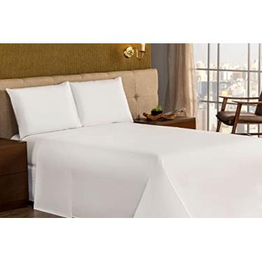 Imagem de Kit 2 Fronhas Avulsa 180 Fios Branca Pousada Hotel Clinica Temima