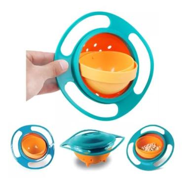 Imagem de Tigela Mágica Prato 360º Infantil Bowl Bebê Não Cai Alimento
