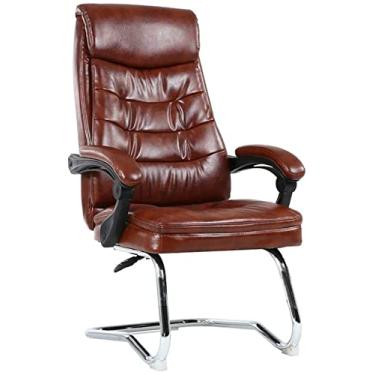 Imagem de Cadeira de escritório de corrida ergonômica reclinável confortável cadeira de mesa de computador cadeira de mesa de couro PU com encosto alto para escritório sala de reuniões Beacapacity: 150 kg