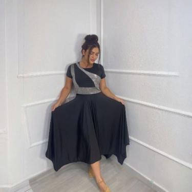 Imagem de Vestido de Dança Coreografia Plus Size Prata Moda Evangélica - MISS FL