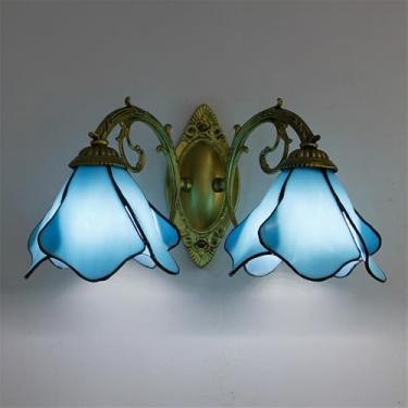 Imagem de Luminária de parede retrô americana, simplicidade mediterrânea, sala de estar, restaurante, quarto, estudo, vila, hotel, café, bar, corredor, cômoda, luz (B 2 luzes)