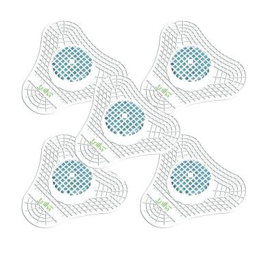 Imagem de Tela Sanitária Trilha Para Mictório Fragrância Limão Kit 5