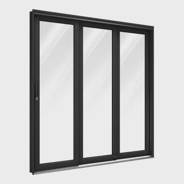 Imagem de Porta de Aço de Correr Lateral 3 Folhas 213x200cm Facilitá Lucasa