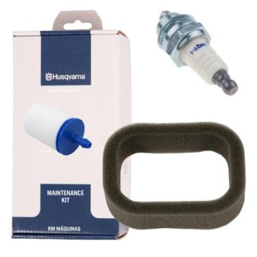 Imagem de Kit Manutenção Filtros Vela Roçadeira Husqvarna 226R/226RJ/226K