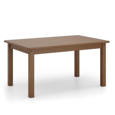 Imagem de MESA ITÁLIA 160cm X 90 cm EM MADEIRA MACIÇA - Woody Móveis, VERNIZ NOG