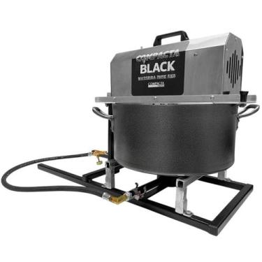 Imagem de Máquina de Fazer Salgados Compacta Black Masseira Inox 5kg Com Queimad