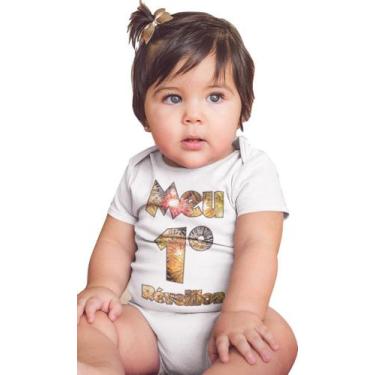 Imagem de Body Bebê Meu Primeiro Réveillon Ano Novo Branca - Del France, M