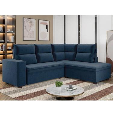 Imagem de Sofá Canto Arruba Tamanho 220cm X 178 Azul