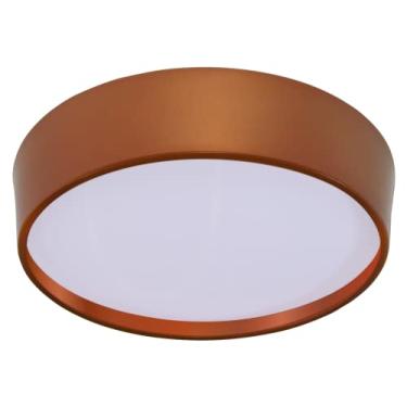 Imagem de LUMINÁRIA REDONDA COBRE SOBREPOR RAVENA DE 45 CM DIAM. PARA 04 LAMPADA BULBO LED E-27