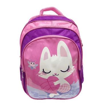 Imagem de Mochila Escolar Feminina com Estampa de Dezenhos Grande Capacidade 720