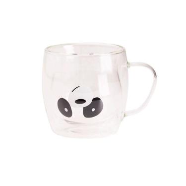 Imagem de Caneca De Vidro Com Alca Panda