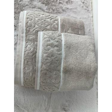 Imagem de Toalha de Rosto Arabesco Zero Twist 50cm x 70cm - CORTTEX, bege