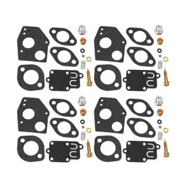 Imagem de Kit de reparo de carburador de motor 3HP para 5HP para cortador de grama peça de reconstrução de diafragma para 494624 495606 (4 conjuntos)
