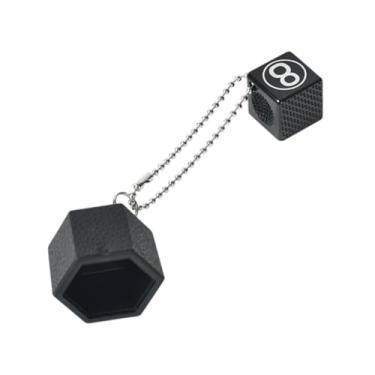 Imagem de oshhni Ferramenta de ponta de sugestão fácil de transportar sinuca por suporte de giz suportes de giz de ponta, Hexágono