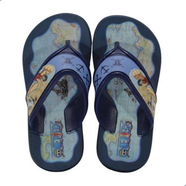 Imagem de Chinelo Infantil Menino Grendene Kids 23231 Piece Explorer Azul Escuro
