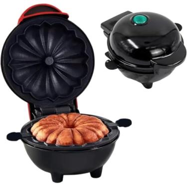Imagem de Mini Máquina de Fazer Bolo Elétrica 110v Antiaderente Portátil 110V - YODHE (Preto)