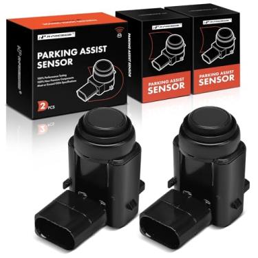 Imagem de A-Premium Sensor de assistência de estacionamento reverso de 2 peças compatível com modelos Volkswagen - Jetta 2005-2010, Jetta City 2007-2009, Golf 2006, Touareg 2004-2010, Eos 2007-2008, GTI