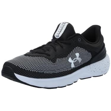 Imagem de Under Armour Charged Escape 4 Tênis de corrida masculino de malha, (001) Preto/Preto/Branco, 45