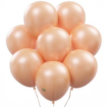 Imagem de Champagne Gold 10 Inch Balloons 24 Pack Pearlescent Thickened Extra Strong Biodegradable Latex Helium Float Baby Shower Gender Reveal Garland Arch Wedding Birthday Party Decorations