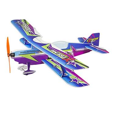 Imagem de Mini RC Plane Kit PP Foam Airplane, 450mm Wingspan Pitts 3D Aerobatic Biplane Model Kit to Build for Adults, DIY Sport Airplane for Indoor & Park Flyer (KIT+Motor+Servo+DSM2/X Compatible RX)