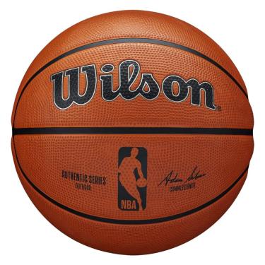 Imagem de Bola de basquete Wilson NBA Authentic Series, uso externo, tamanho 7, 75 cm