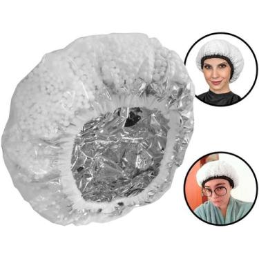 Imagem de Touca Térmica Metalizada Com Isopor Para Hidratação Nutrição Tratament