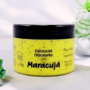 Imagem de Creme Esfoliante Hidratante Corpo E Rosto Frutas Morango Maracujá Supe